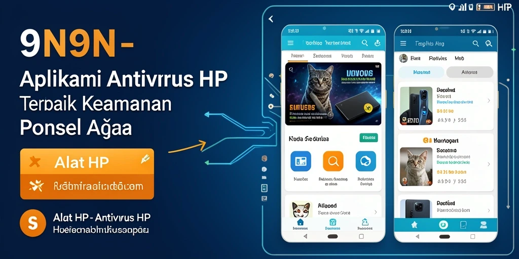 Tampilan antarmuka aplikasi Antivirus HP 9N9N yang mudah digunakan.