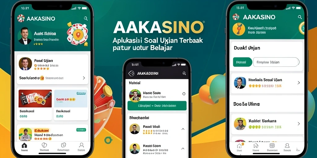 Tampilan antarmuka AAKASINO untuk soal ujian yang interaktif.