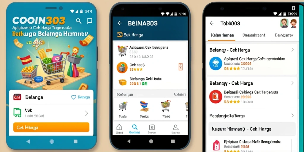 Tampilan antarmuka COIN303 yang memudahkan perbandingan harga