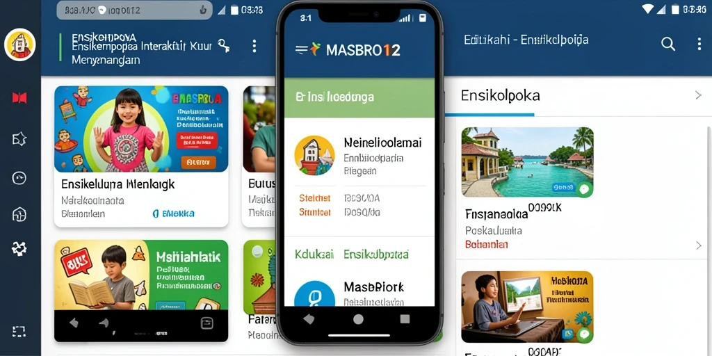 Antarmuka aplikasi MASBRO12 yang informatif dan interaktif.