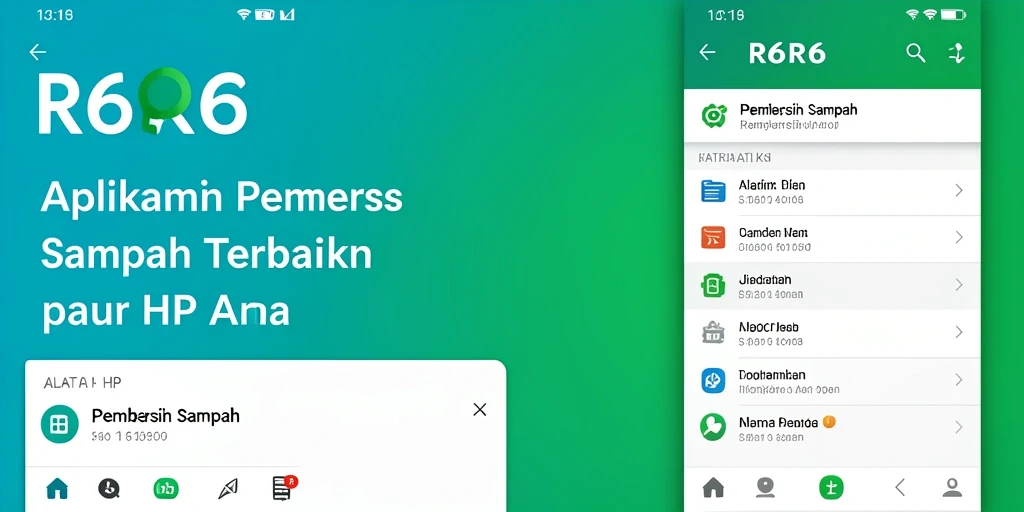 Tampilan antarmuka R6R6 yang sederhana dan fungsional.