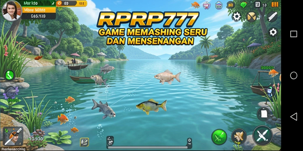 Antarmuka memancing yang menarik dan mudah digunakan dalam RPRP777.