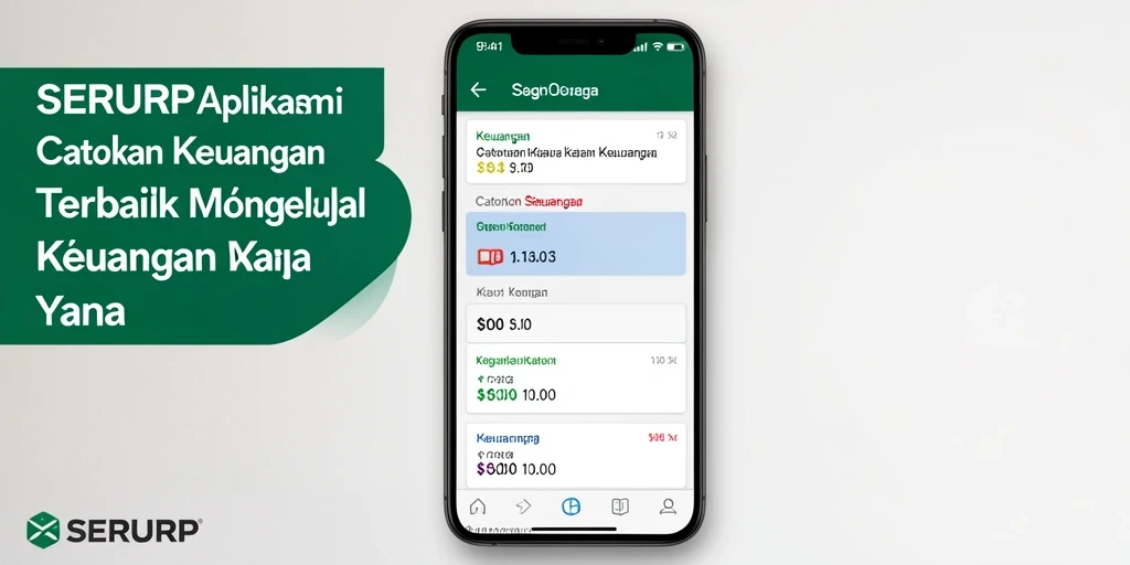 Antarmuka SERURP yang sederhana dan fungsional untuk Catatan Keuangan.